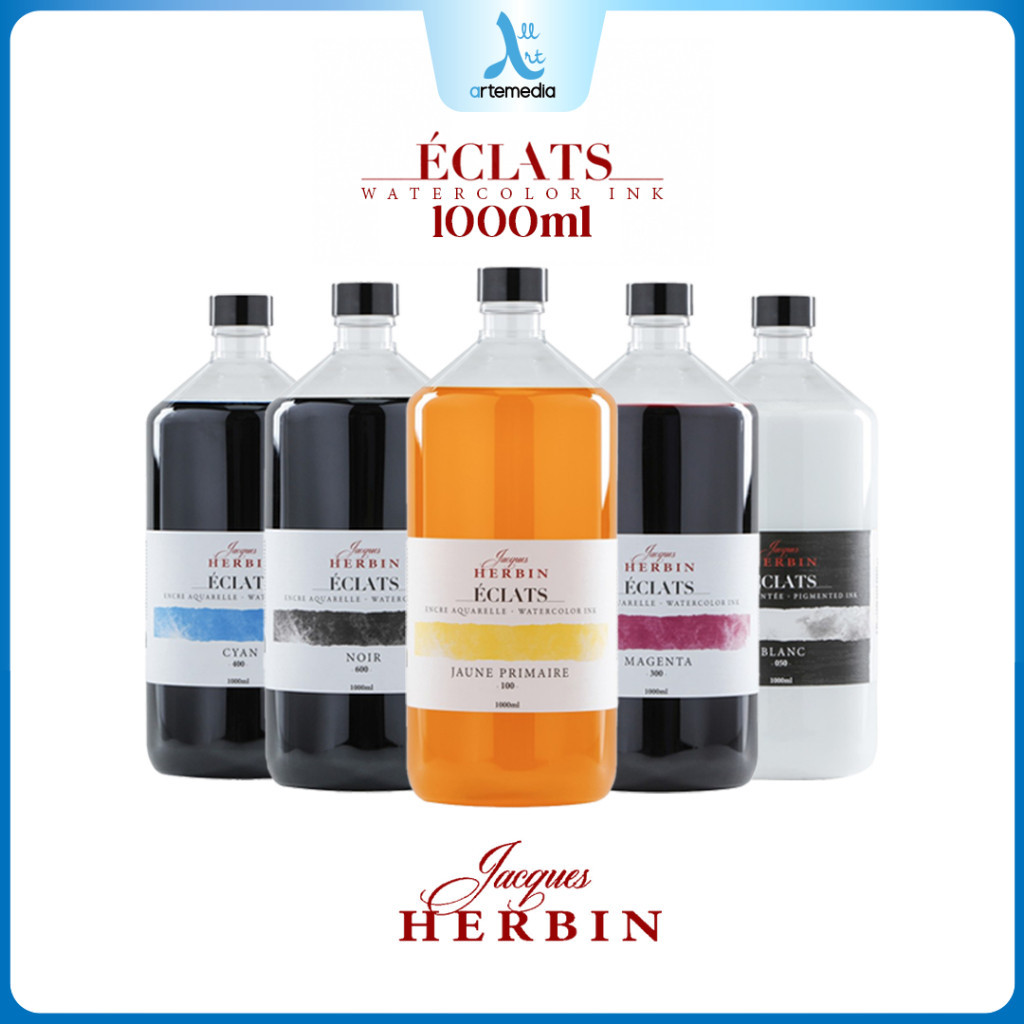 

Drawing Tinta Cat Air Kaligrafi Herbin Eclats Watercolor Ink 1000 ml