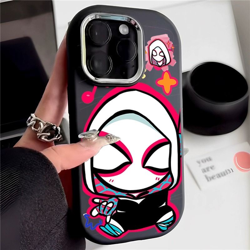 【Case Spiderman Couple】Case IPhone 11 Couple Casing Hp IP 13 For IPhone 15 14 13 11 12 Pro Max 15 14