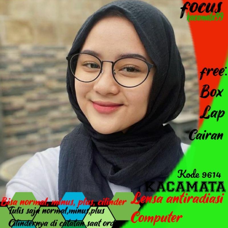 Baru kacamata lensa antiradiasi computer tv hp leptof bisa normal minus plus cilinder tulis saja pil