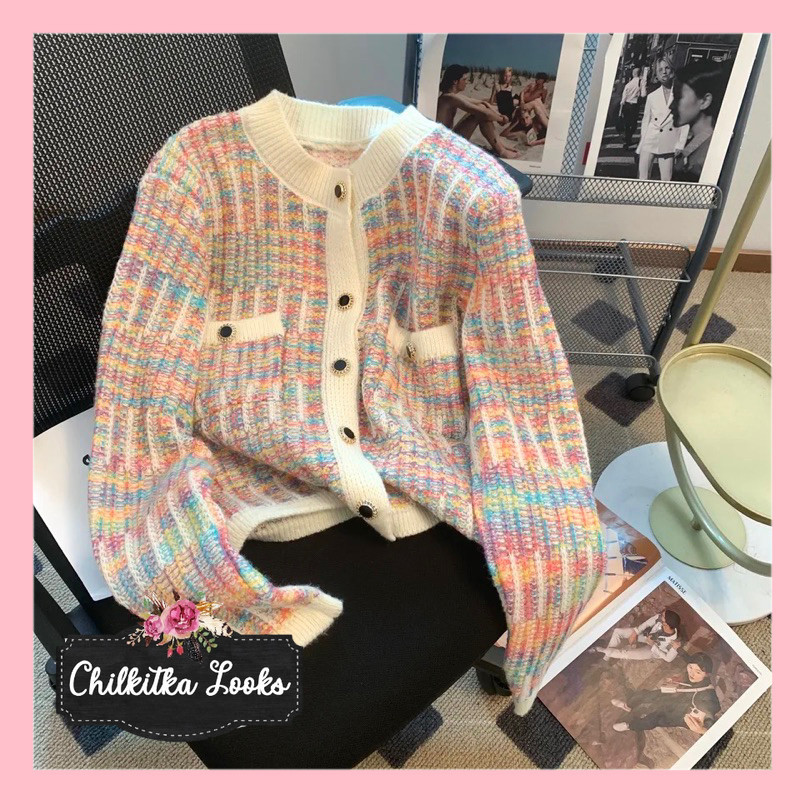 CHILKITKA LOOKS FASHION IMPORT Raina cardigan crop wanita import