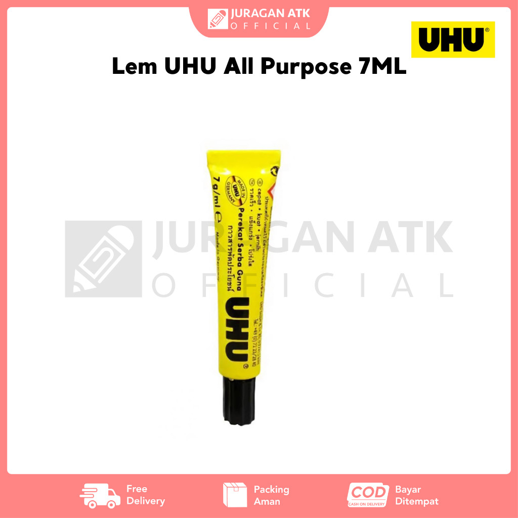 

UHU Lem Purpose Tube 7ml / Lem UHU Ukuran 7ml