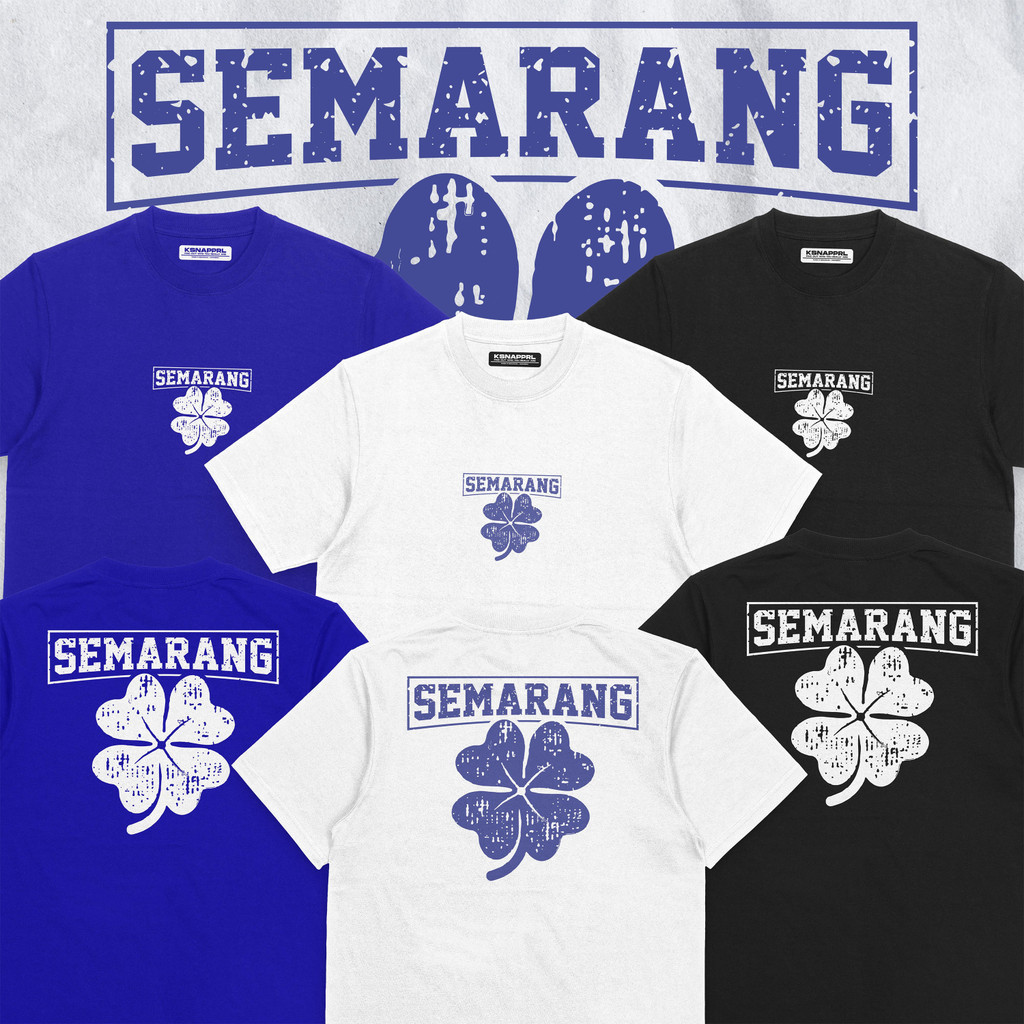 Kaos PSIS Semarang "Semarang Leaf" - Kaos PSIS Liga 1/Mahesa Jenar/Panser Biru Snex