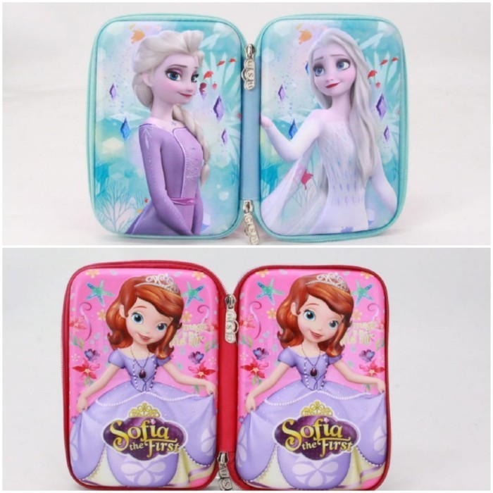 

Andma Kotak Pensil Anak Perempuan Import Besar Elsa Frozen, Princess Sofia - Elsa