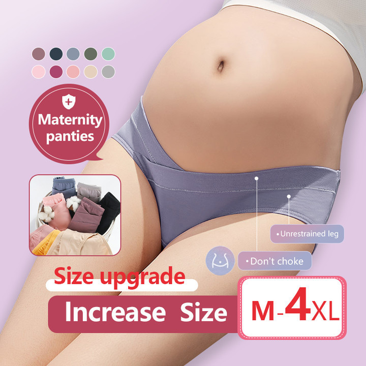 AIMER Celana dalam hamil Jumbo Bumil Pinggang Rendah CD Celana dalam bumil 20020