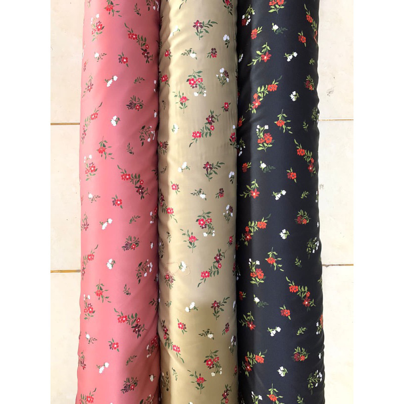 KAIN MAXMARA SILK / SILK MAXMARA MOTIF / MAXMARA MOTIF BUNGA by (per 0,5 meter) by Hamid Collection