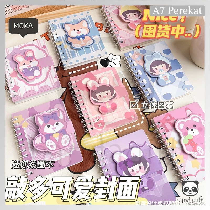 

NOTE BOOK RING MOTIF MEMO KECIL A7 SPIRAL isi 80 Lembar Dengan Perekat - GG0325