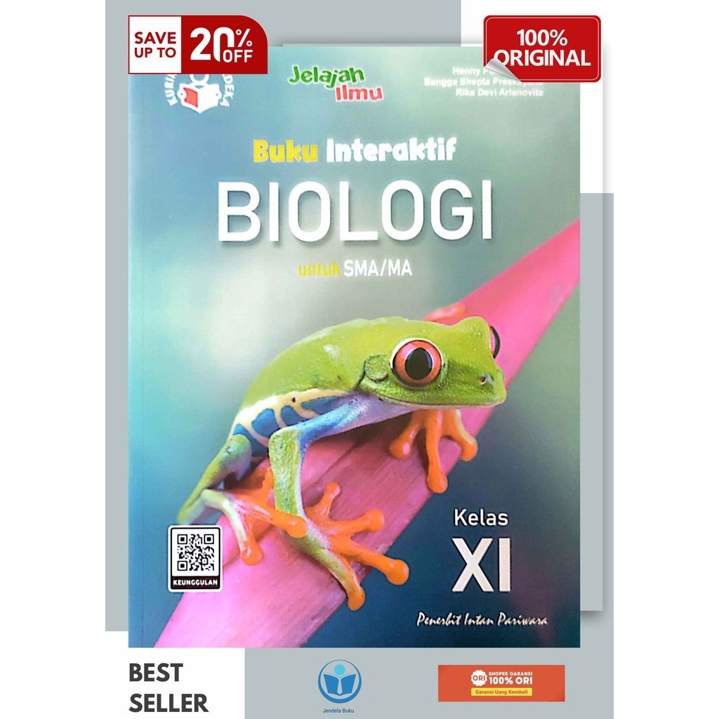 Buku Paket Interaktif BIOLOGI SMA/MA Kelas 11/XI Kurikulum Merdeka Intan pariwara Tahun 2024