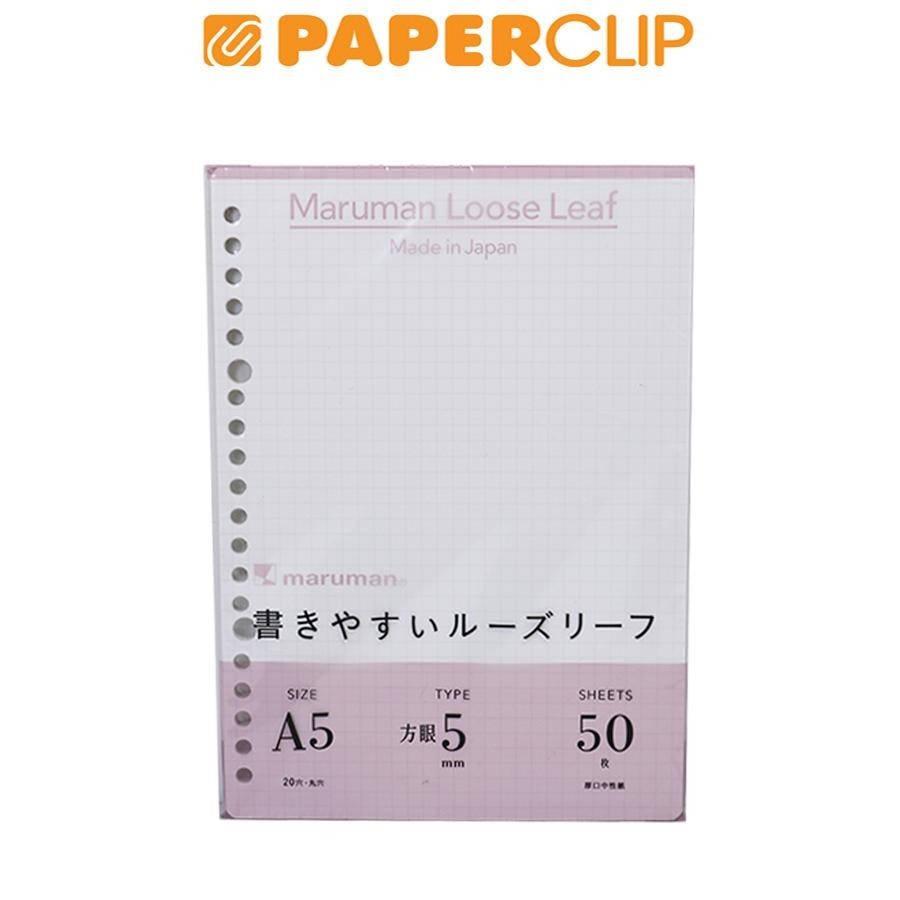 

LOOSE LEAF A5 MARUMAN L1307 GRID / KOTAK 50S