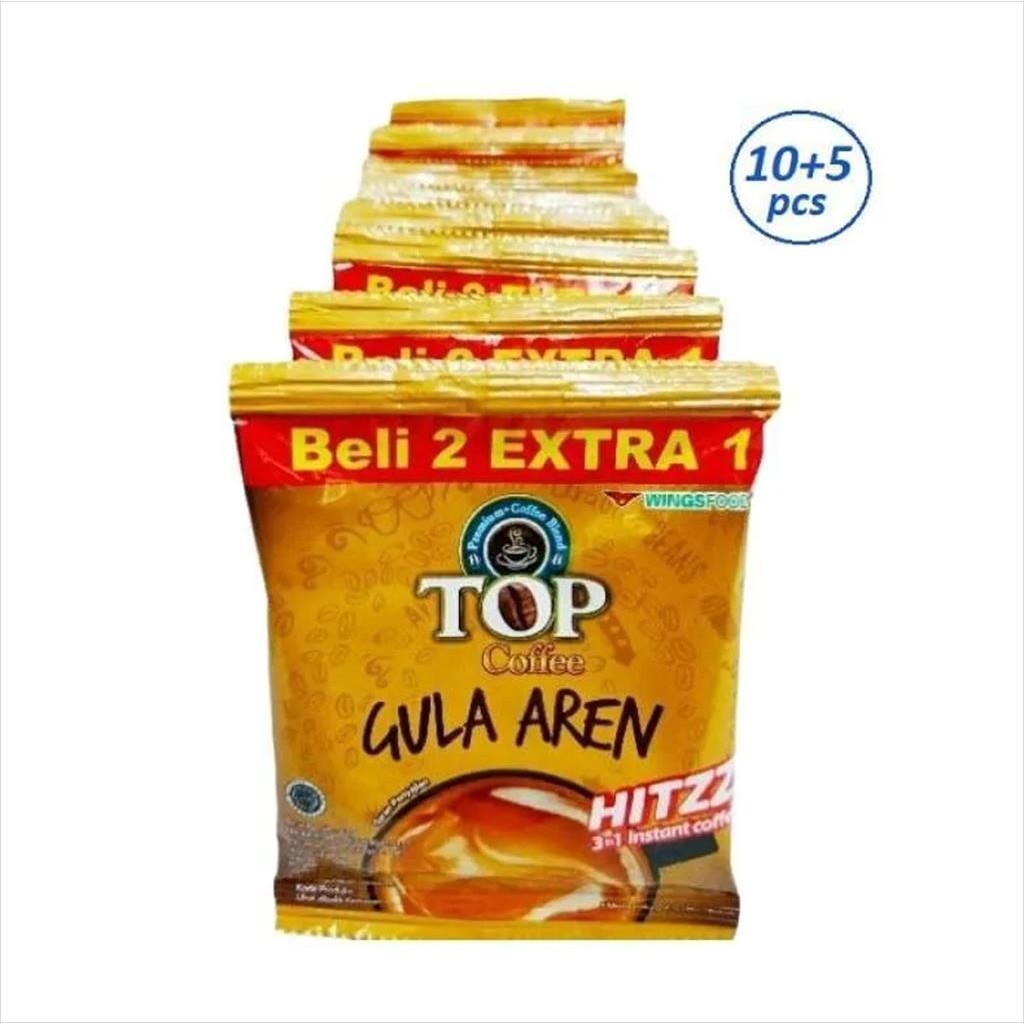 

TOP Coffee Gula Aren Kopi Instan TOP KOPI AREN [22 g/ 15 Sachet/ Renceng]