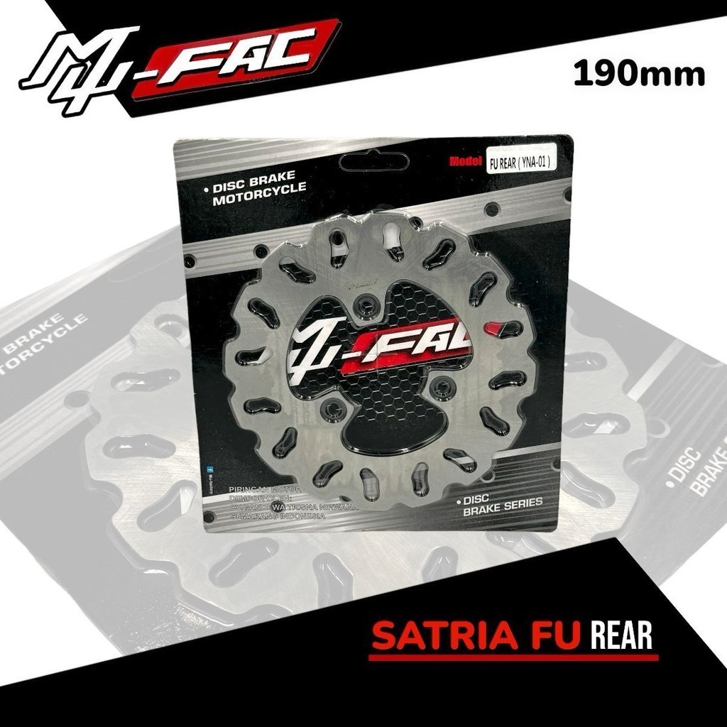 Disc Belakang MUFAC Cakram Rear  Satria Fu 190mm Model Gerigi Polos