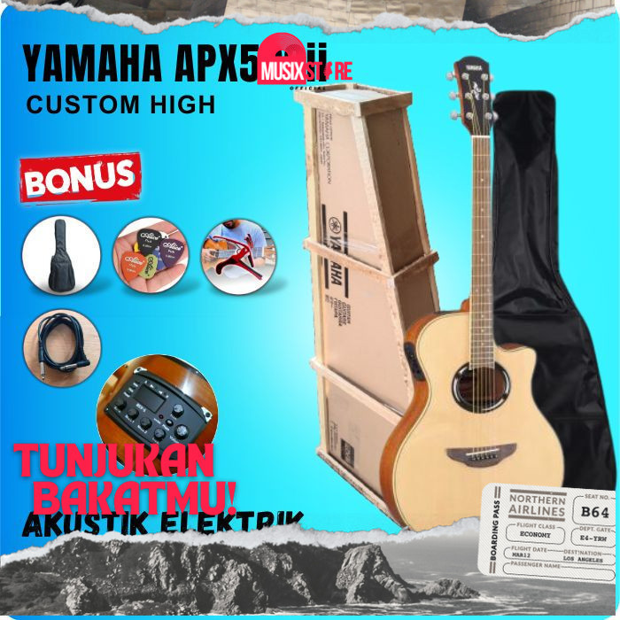 Special Diskon Gitar Akustik Elektrik Listrik Yamaha APX500ii APX 500ii APX 500 APX500 guitar akustik elektrik Custom High Quality