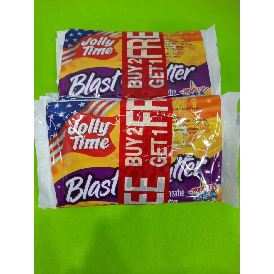 

Sale POPCORN JOLLY TIME BLAST O BUTTER 100gr BUY 2 GEET 1