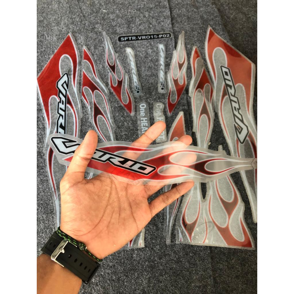 STRIPING VARIO LED OLD TRANSPARAN VARIO LED OLD 125 - 150 VARIO 2015 2017 CUSTOM API