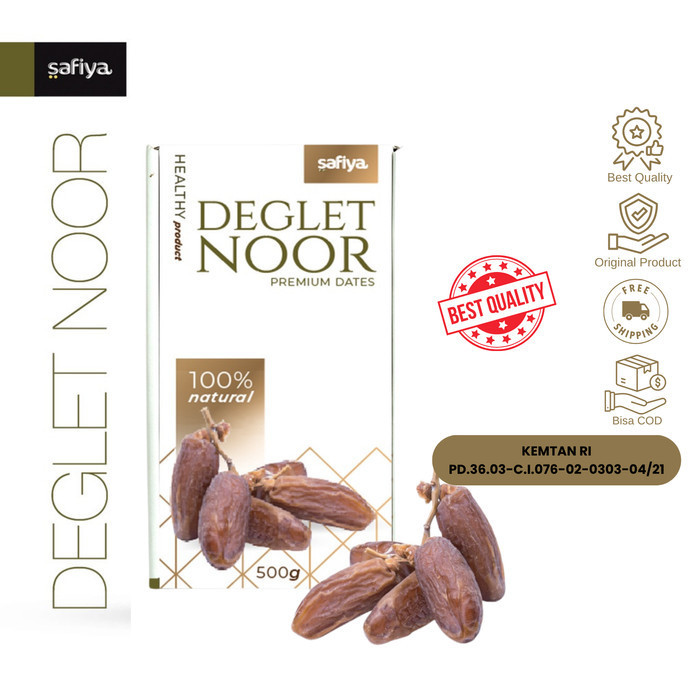 

Kurma Tunisia Tangkai 500 gr Deglet Noor Tunisia Authentic Safiya Food