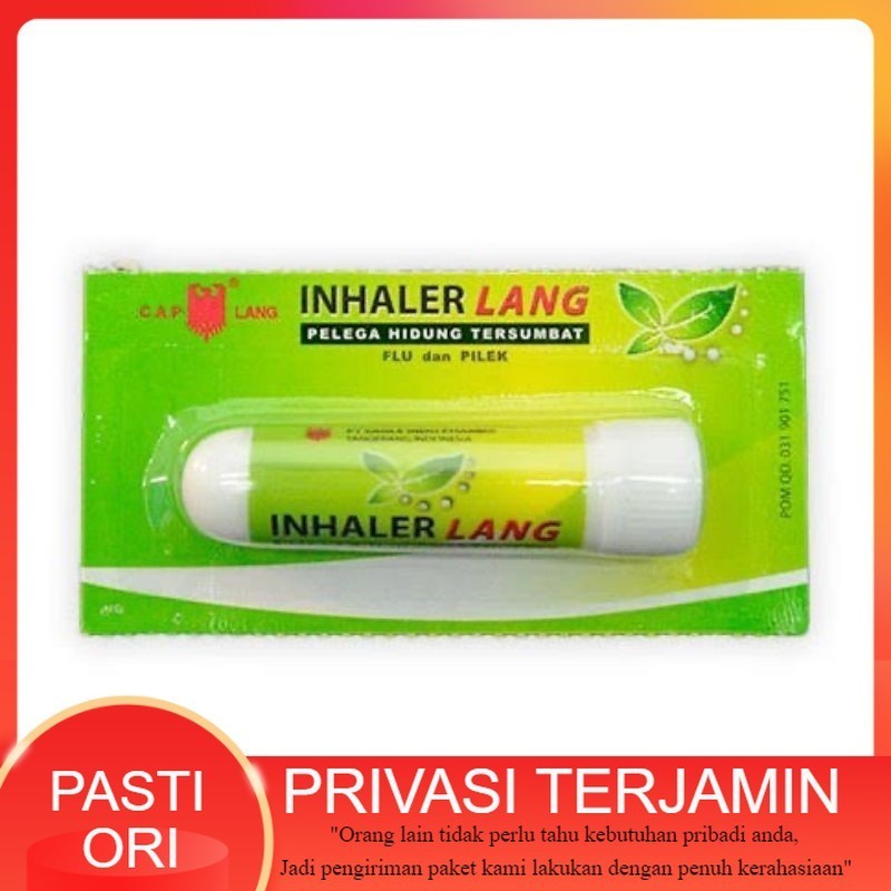 Inhaler Lang / Cap Lang Inhaler - Inhaler Lang, Inhealer, Pelega Hidung Tersumbat