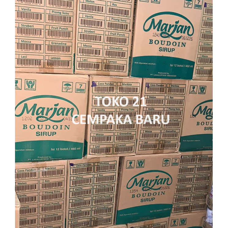 

Sirup Marjan Cocopandan / Melon (exp date 2026) 1 Dus isi 12 x 460 ml (Gosend/Bluebird kirim only)