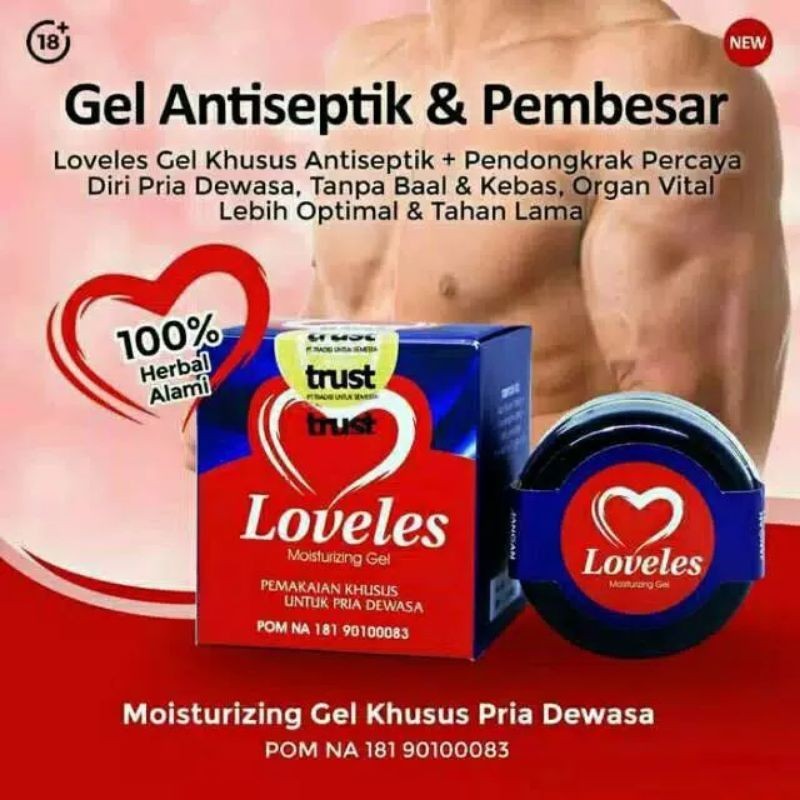 NEW ASLI Loveles Moisturizing Gel Original LOVELESS VITAMALE Stamina Kuat