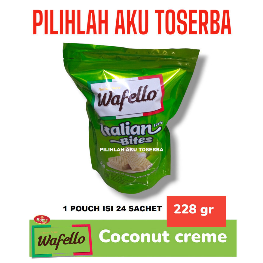 

Wafello BITES Coconut Creme POUCH Big Pack - ( HARGA PER POUCH )