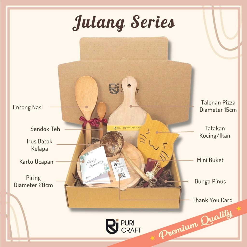 

Hampers WIsuda Idul Fitri Unik Murah Kado BUat Pacar Gebetan / JULANG Series / Kado Pernikahan / Kado Nikahan / Hampers Wedding / Hadiah Pernikahan / Kado Alat makan / Hampers alat makan / hampers aesthetic / hampers kayu