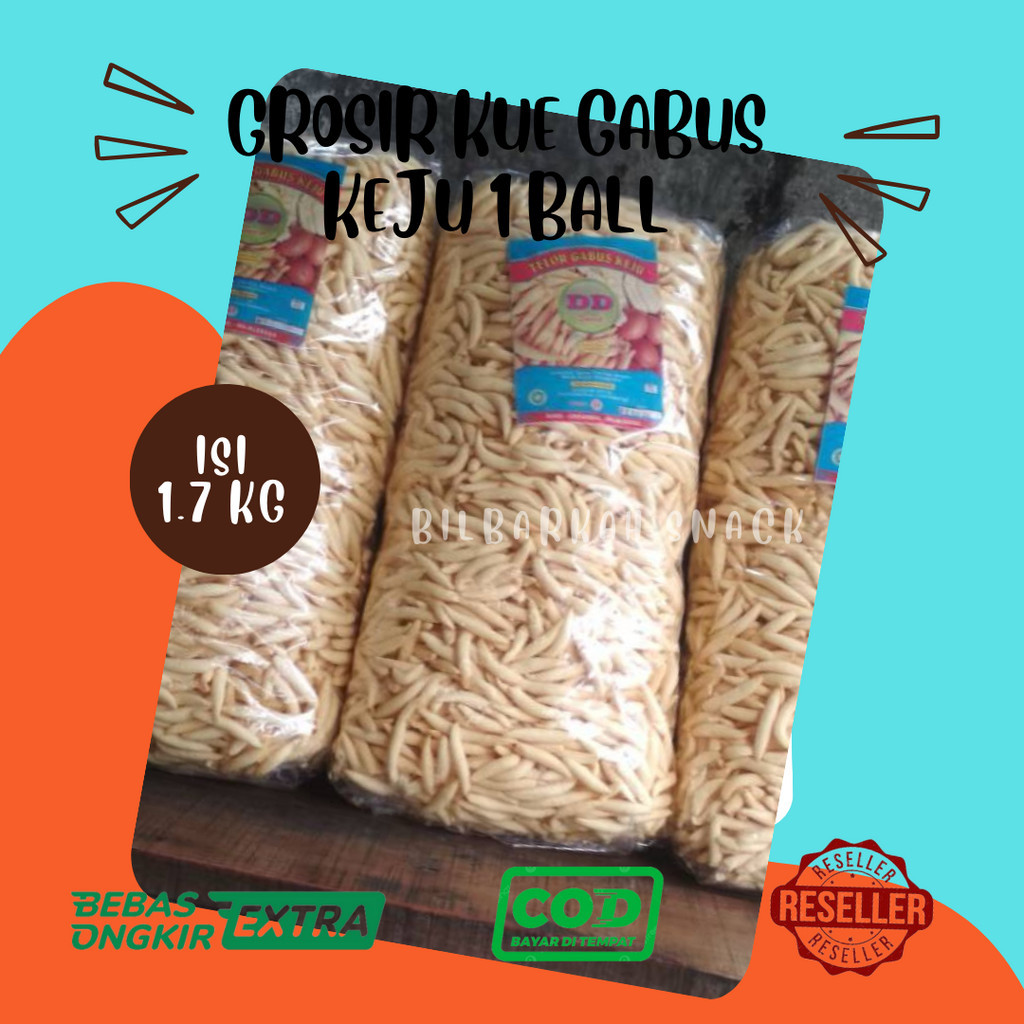 

Telur Gabus Keju Kemasan 1 ball isi 1.7 kg