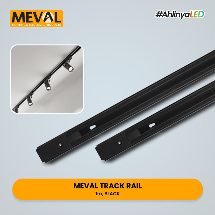 MEVAL Rel Lampu Sorot Track Bar + Sambungan