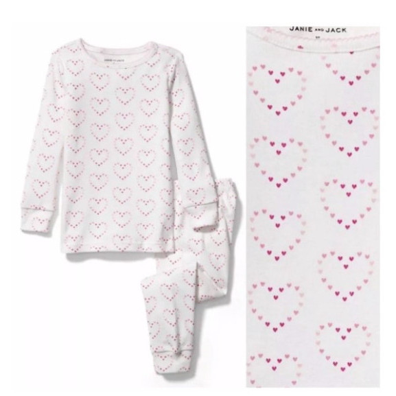 BAJU SETELAN PIYAMA LOVES MOTIF JANIE AND JACK ANAK PEREMPUAN