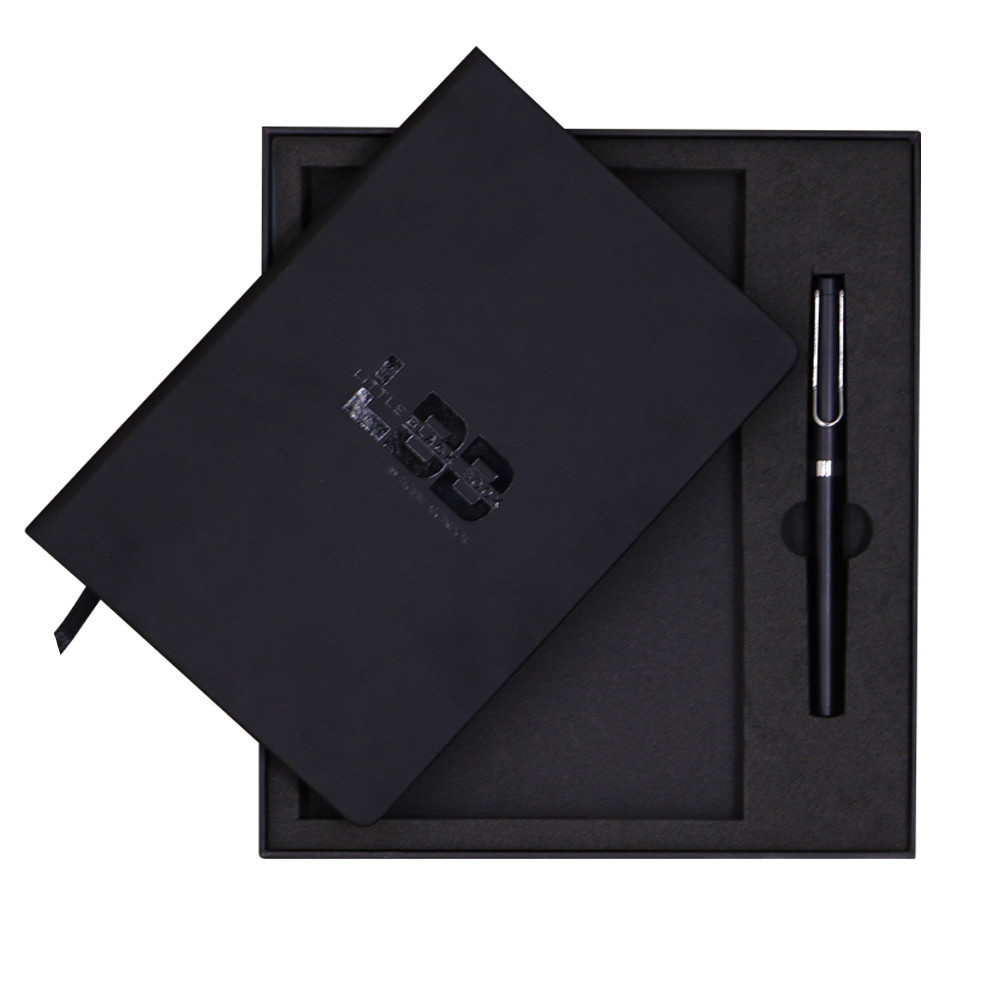 

Set Hadiah Notebook Kustom Jurnal Hardcover Kertas Hitam