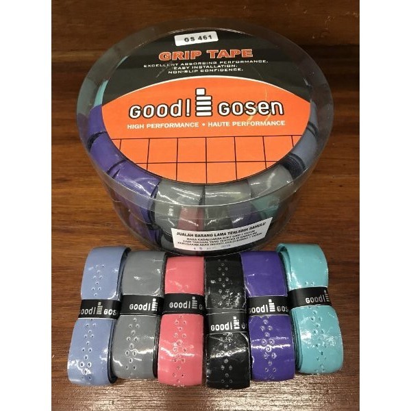 Grip tape karet raket badminton bulutangkis Gosen tanpa tulang -MNB24