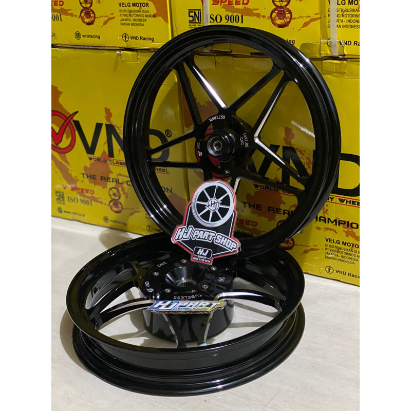 velg racing vnd v speed V2 buat motor vario 110/vario 125/vario 150/beat fi/scoopy fi/beat lama/genio/beat street VELG VND V SPEED VARIO 125 / VND V SPEED VARIO 150 / VELG VND V SPEED MODEL KING SPEED VND Velg Racing V Speed 185x14 &amp; 215x14 - Vario 125