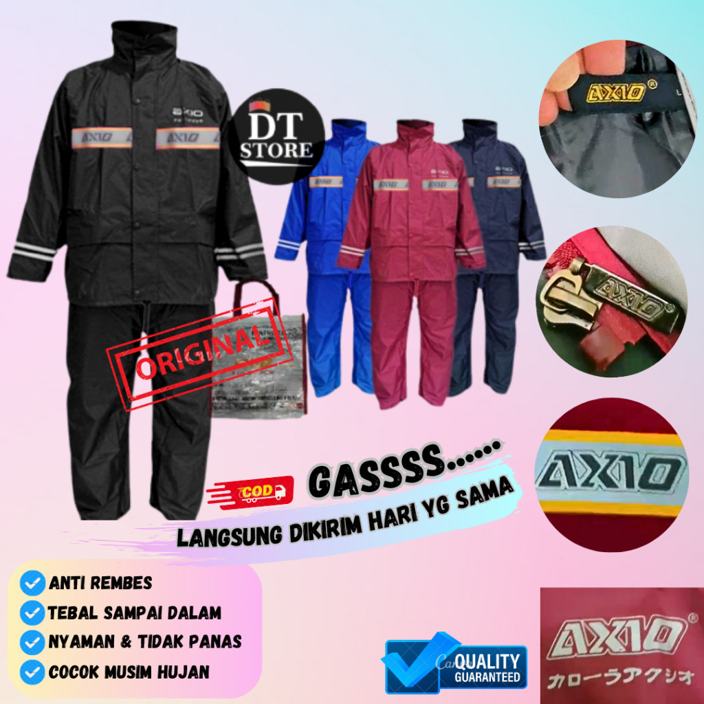 Jas Hujan AXIO Original 100% 882 Mantel Mantol