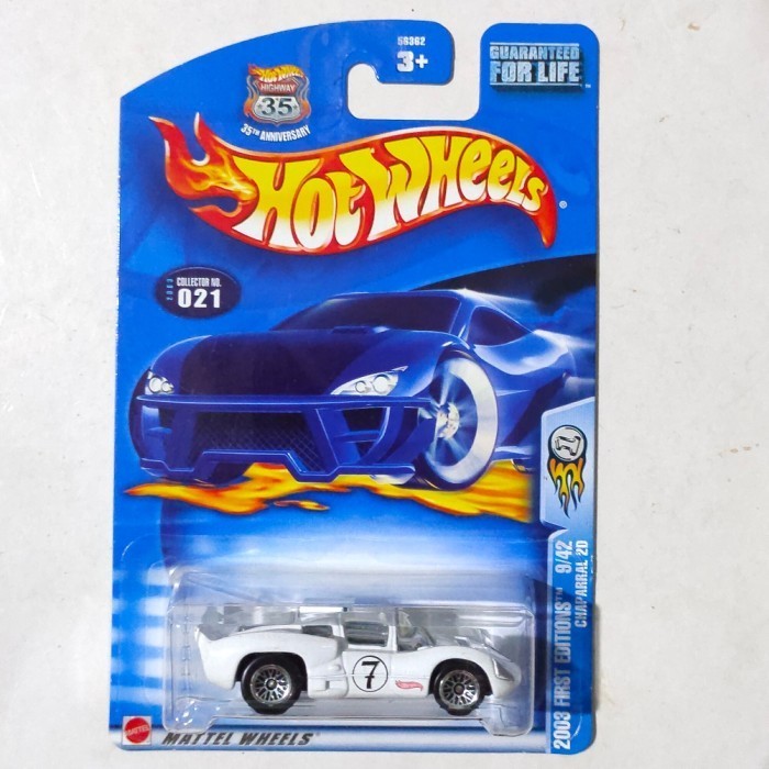 HW Hot Wheels Chaparral 2 2D putih 2003 First Editions -DD24