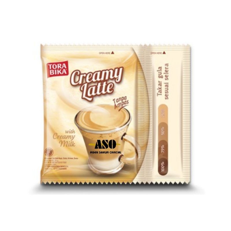 

Kopi TORABIKA CREAMY LATTE 25gr RENCENG