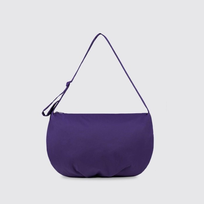 Exsport Tas Selempang Wanita Basic Half Moon Sling Bag - Dark Purple. L
