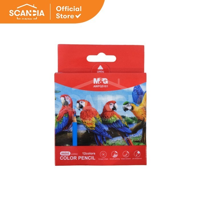 

SCANDIA Pensil Warna Color Pencil Mini 12 Colors Q5101 - AWPQ5101
