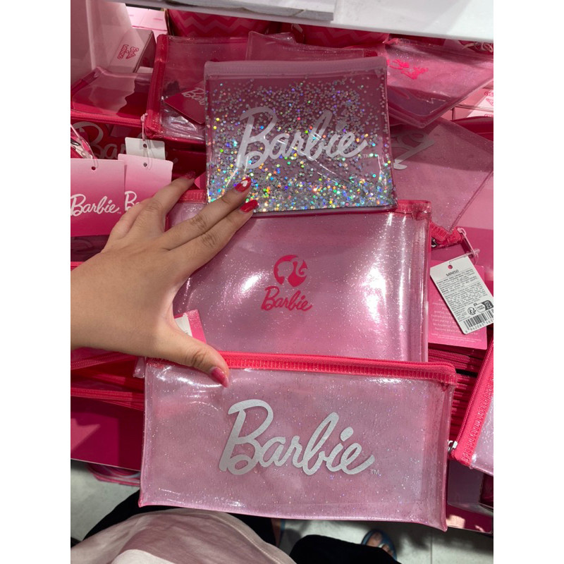 Miniso x Barbie - Pouch PVC Stationery Barbie | Kotak Pensil Barbie