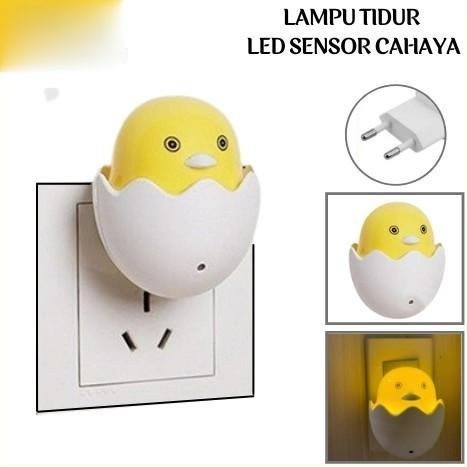 LAMPU TIDUR AYAM SENSOR LED / LAMPU DEKORASI KAMAR KARAKTER ANAK AYAM