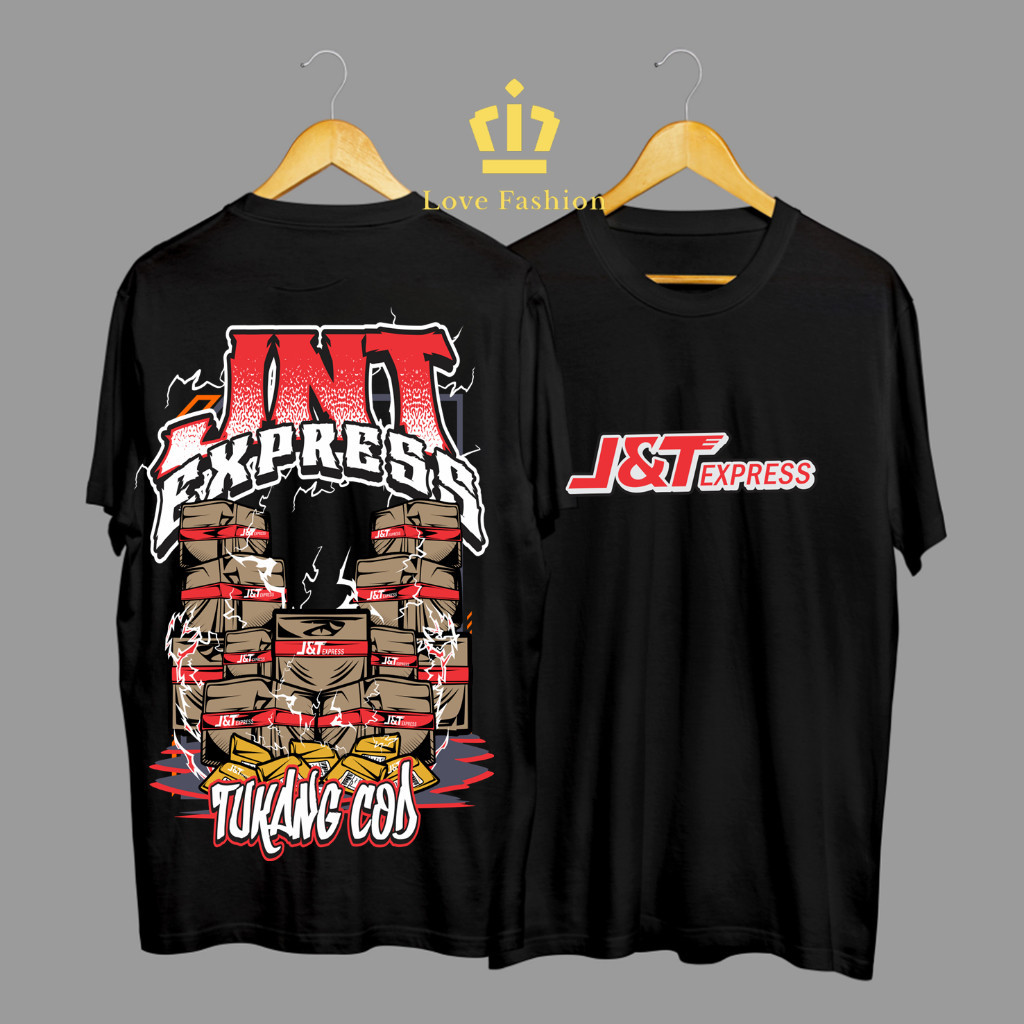 Kaos Tshirt Baju Distro JNT Express Ekspedisi Tukang COD Premium Terbaru
