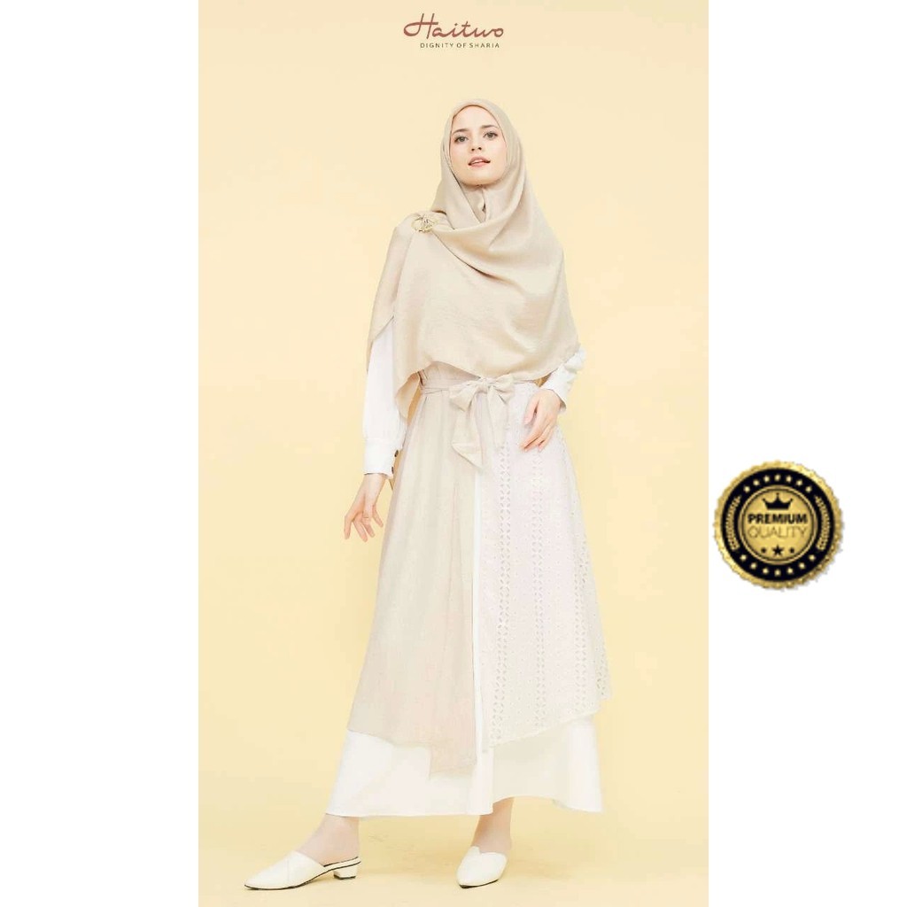 HAITWO ORI - Laiqah Outer Cardigan Luaran Baju Wanita Dewasa Original  - Cardigan Wanita Premium - C