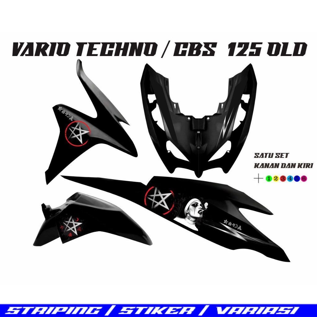 STICKER VARIO TECHNO 125 / STRIPING VARIO 125 OLD CBS STRIPING MOTOR