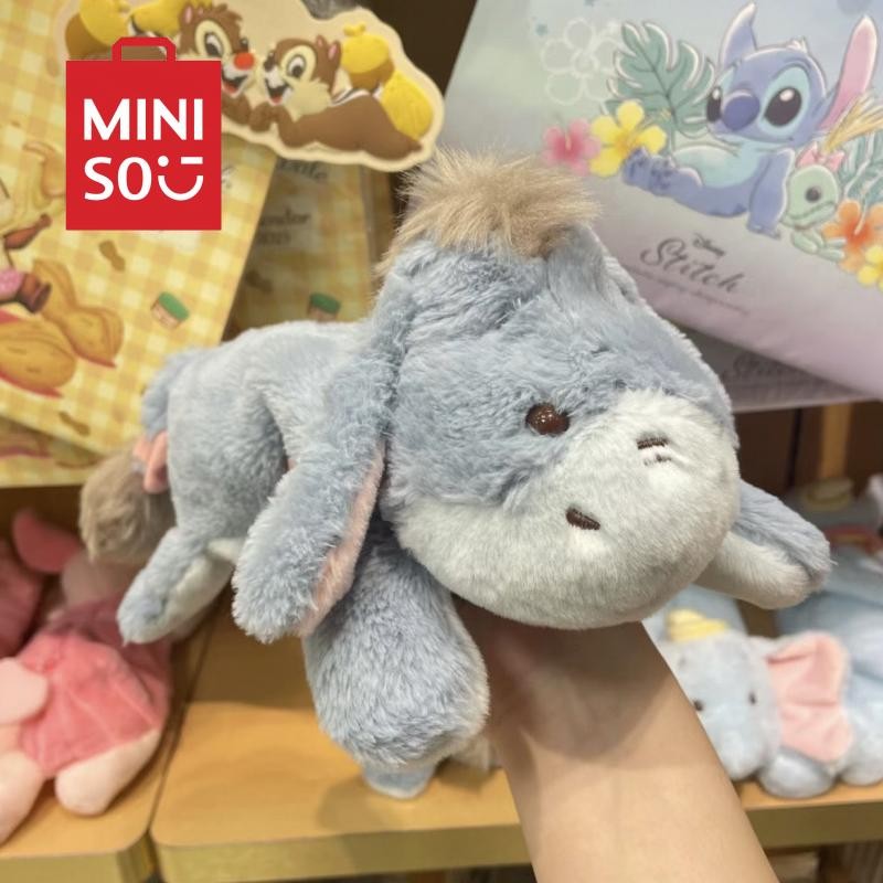 

New Disney Winnie Pooh and The Honey Tree Plush Eeyore Doll Stationery Box Cute Anime Student Stationery Storage Holiday Gifts