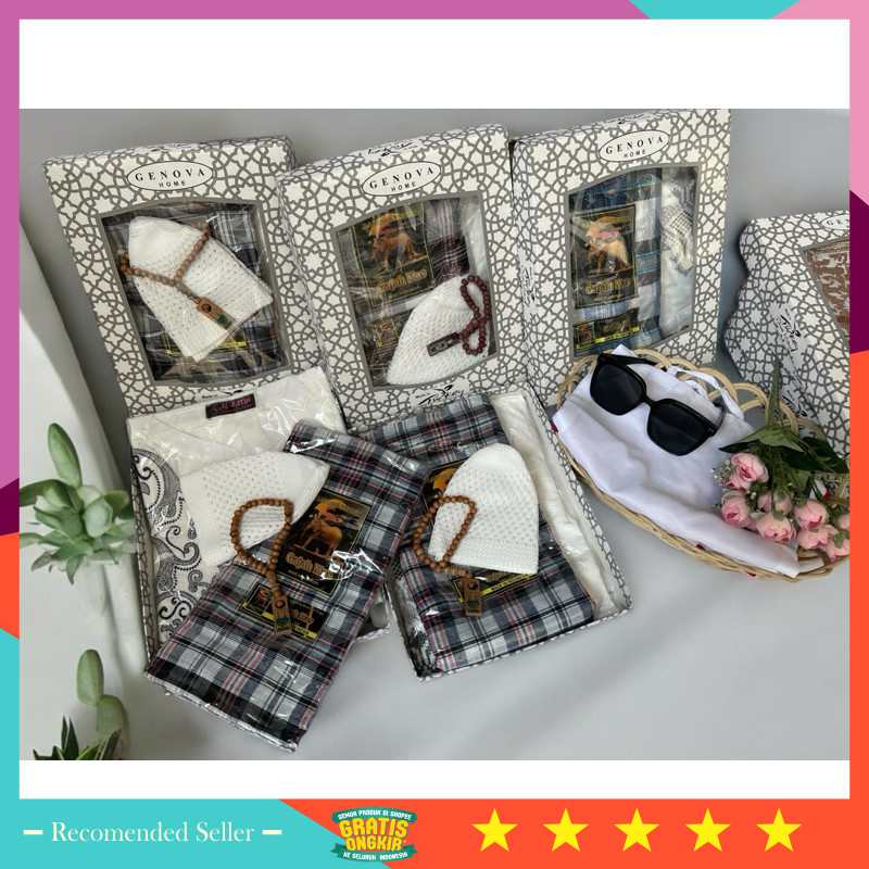 

Hampers Wedding Anniversary Wisuda Keren Unik / hampers lebaran /Parcel/souvenir baju koko sarung peci tasbih/harga grosir/KAMEH