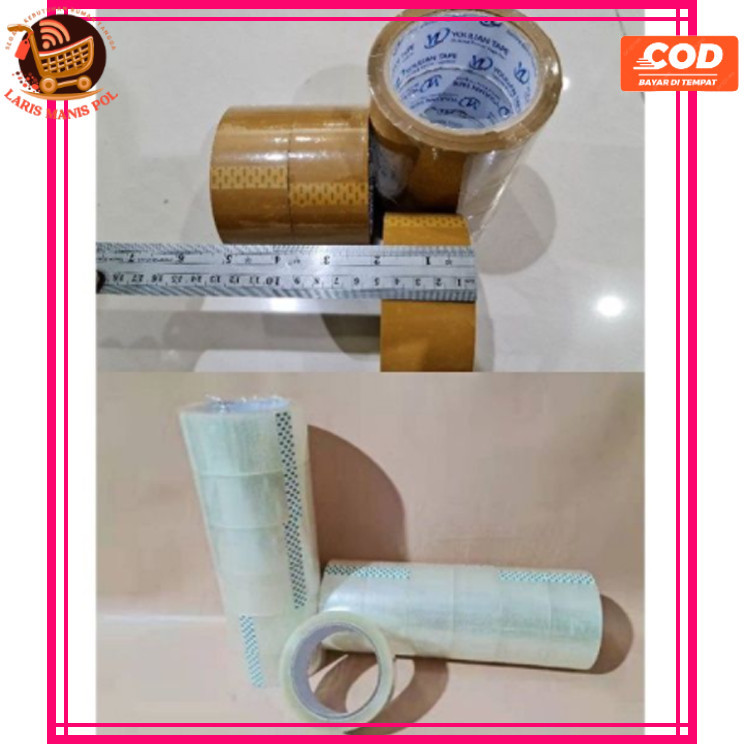 

LMP Lakban 45mm 90Y Tape lakban bening/ Isolasi bening/Coklat