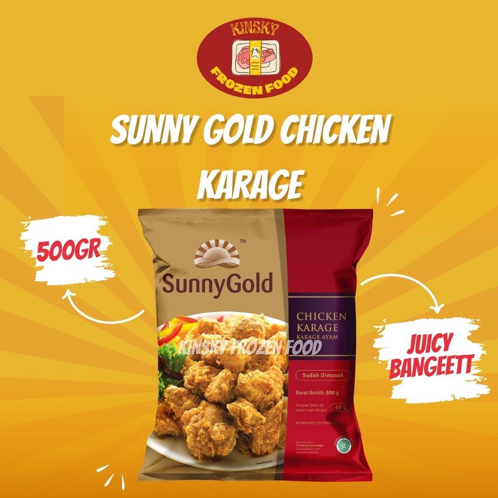 

SUNNY GOLD CHICKEN KARAGE 500GR