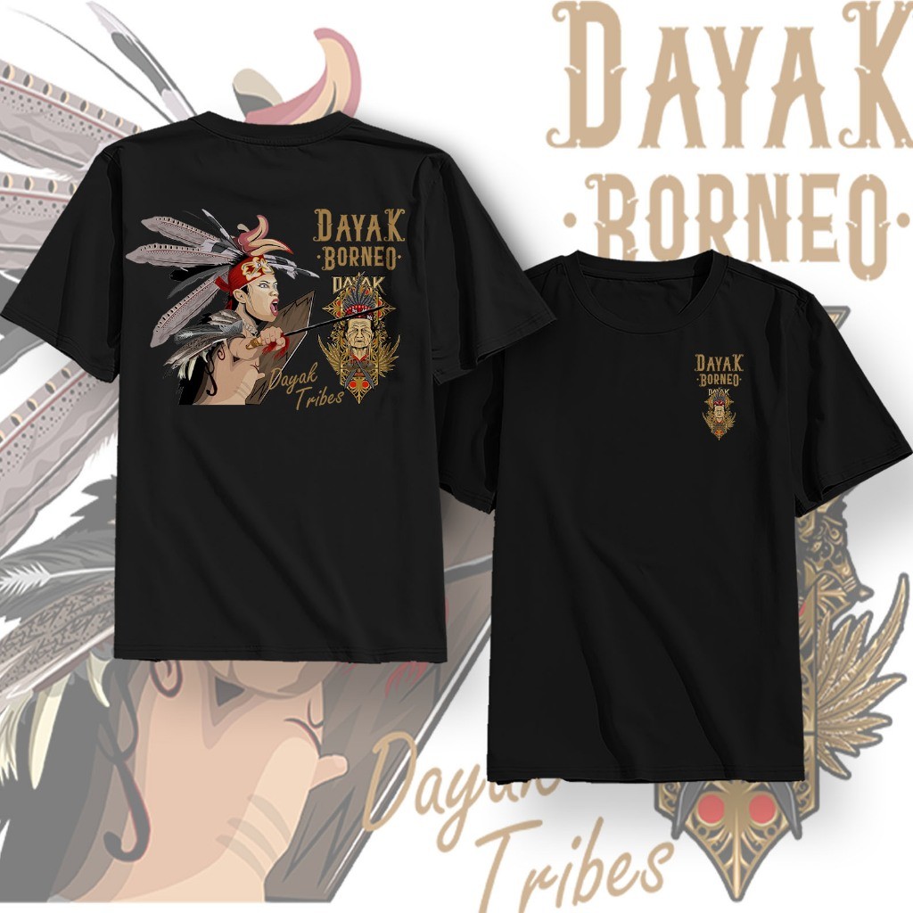 Kaos Distro T Shirt Kaos Dayak Borneo Combat 24s Original