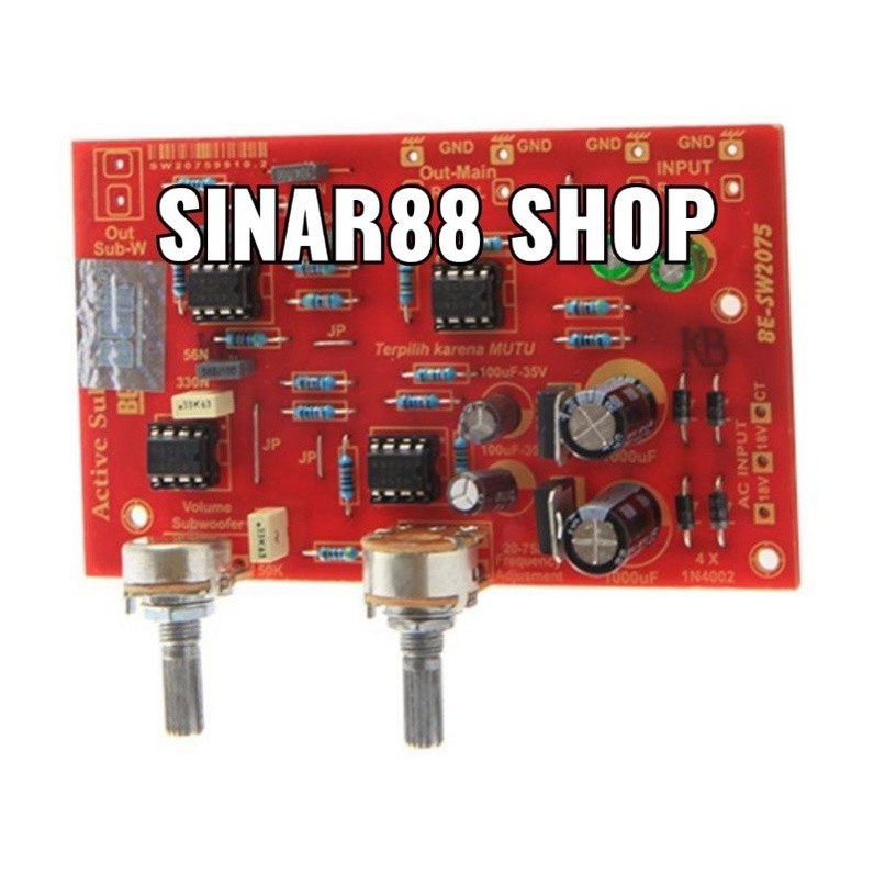 SW275 KIT FILTER CROSS OVER ACTIVE BE SW 2075 CROSSOVER SUBWOOFER BELL/BGR