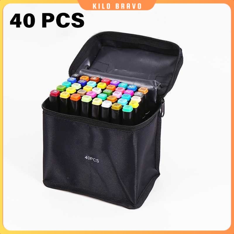 

Spidol Dual Side Fine Art Brush Art Marker Set 40 Warna - CY-006