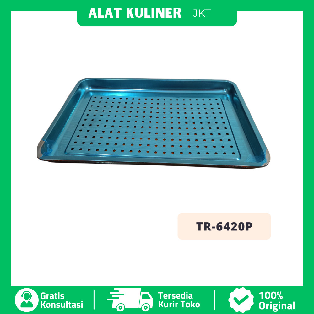 Loyang Kue Berlubang Stainless Steel Bakery Pan Perforated TR 6420P