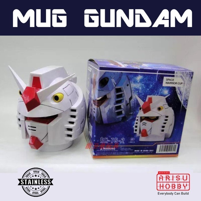 Mug Gundam RX-78-2 Head Stainless Steel Cup Gelas RX 78 - Jakarta