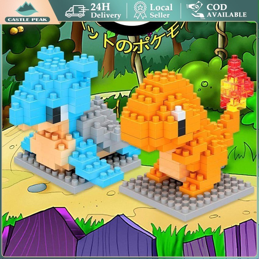 Juno Mainan Balok Pokemon Nano Blocks Micro Blocks Miniatur Pokemon