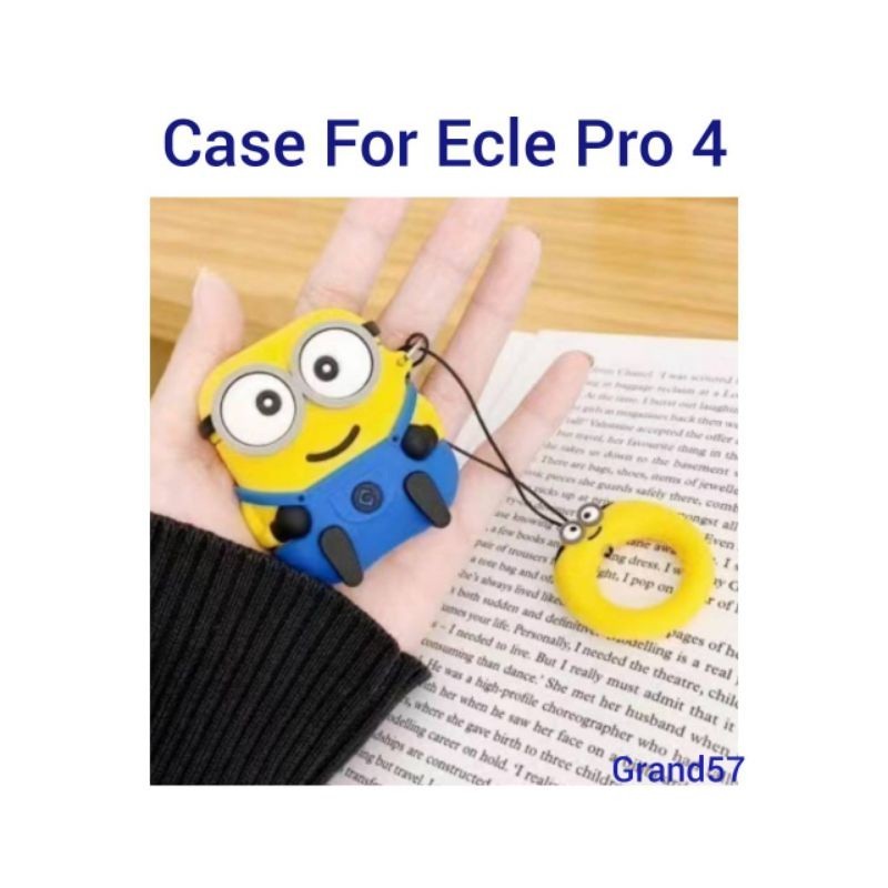 Case Earphone Ecle Pro 4 Pro4 TWS Motif Kartun Silicone Silicon ECLE